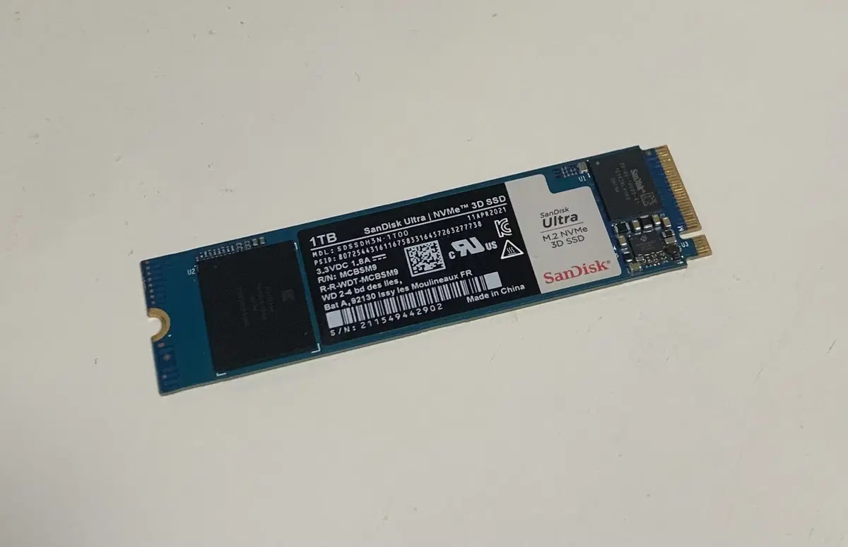 샌디스크 NVMe SSD 1TB